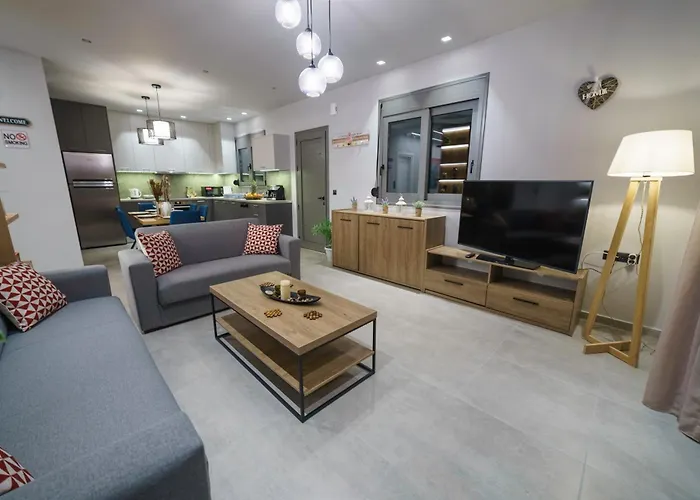 别墅 Royal Hill - Private Pool - Sleeps 8 赫索尼索斯